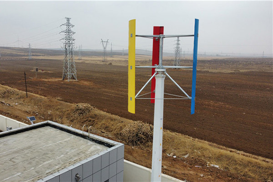 3 vertikale Windkraftanlage IP54 des Blatt-5KW H die meiste leistungsfähige vertikale Achsen-Windkraftanlage