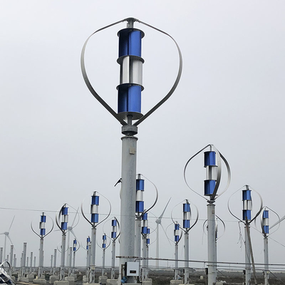 Q-Art vertikaler Windkraftanlage-Generator IP54 des Windkraftanlage-Grün-24V 48V 800W
