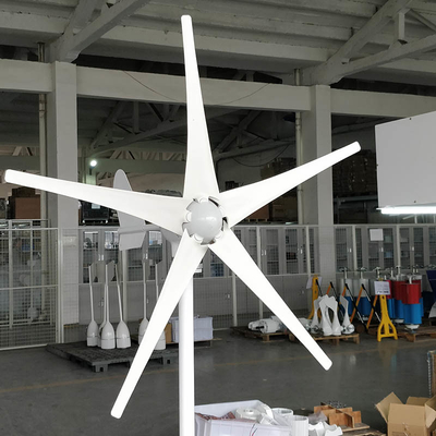 horizontale Windkraftanlage-horizontales Wind-Maschinen-Nylonblatt des Rotor-3m/s